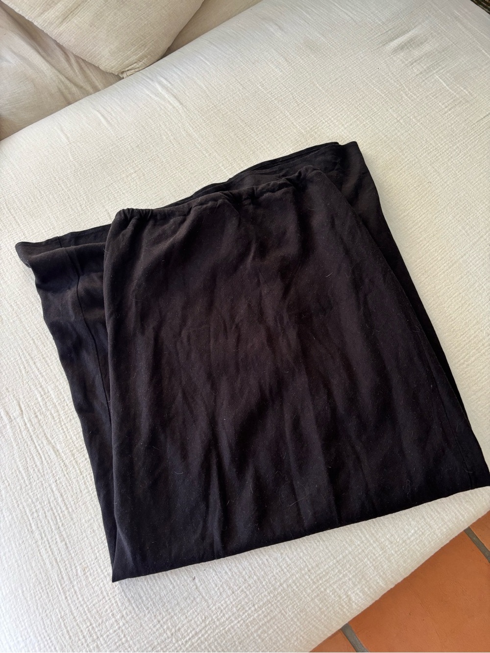WAYF Black Linen Maxi Skirt: minimalist - Picture 8 of 8